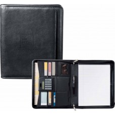 Manhattan Genuine Pebble Grain Leather Zippered Padfolio LW920010 Manhattan Genuine Pebble Grain Leather Zippered Padfolio LW920010