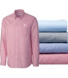 Cutter & Buck Men's Tattersall Pattern Long Sleeve Button Down Cutter & Buck Men's Tattersall Pattern Long Sleeve Button Down