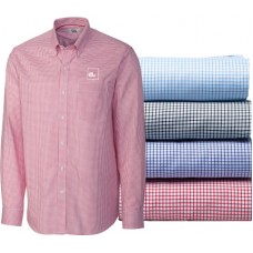 Cutter & Buck Men's Tattersall Pattern Long Sleeve Button Down Cutter & Buck Men's Tattersall Pattern Long Sleeve Button Down